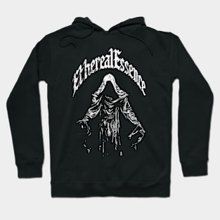 Medieval Cloaked Figure Dark Fantasy White Hoodie